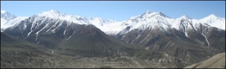 Pamir mountains in Afghanistan